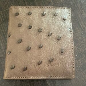 Men’s wallet - genuine ostrich leather